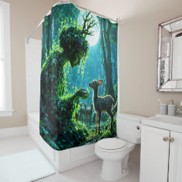 Cortina Para Box Dryad queen of the enchanted forest at night art