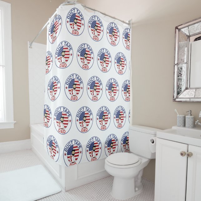 Cortina Para Box Duct Tape Dad - Shower Curtain (In Situ)