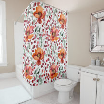 Earthy Colors, Fall Flowers Monogrammed