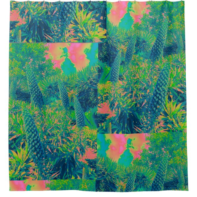 Cortina Para Box Echium Flowers Tropical Vibe (Frente)