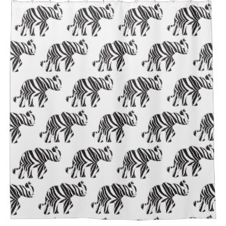 Cortina Para Box Elefante em A Zebra Print