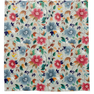 Cortina Para Box Elegance Blooms: Fundo da Vintagem Floral