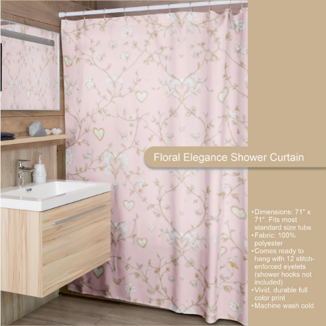 Cortina Para Box Elegância Floral (Criador carregado)