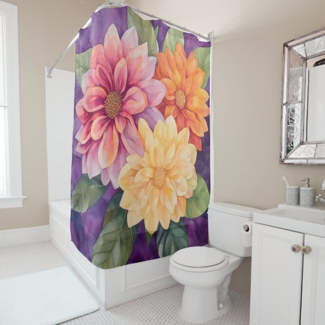 Cortina Para Box Elegância Floral Vibrante (In Situ)