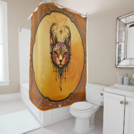 Cortina Para Box elegância fundamental: um retrato de um gato