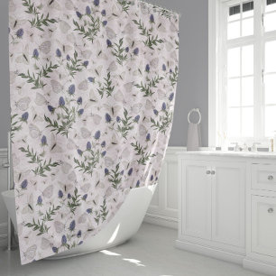 Cortina Para Box Elegant Butterflies Floral
