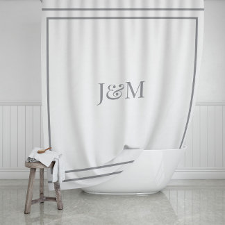 Cortina Para Box Elegant Hotel Chic Stylish Monogram Ampersand
