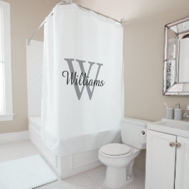 Cortina Para Box Elegant Monogram Script Name