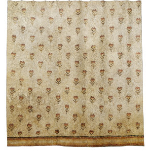 Cortina Para Box ELEGANTES FLORES DE MOSAICO BIZANTINO SIMPLES Anti