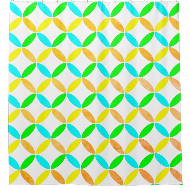Cortina Para Box Ellipse Pattern Abstrato Art (Frente)
