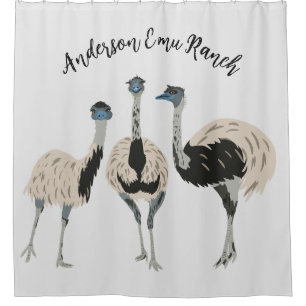 Cortina Para Box Emus Bird Personalizados