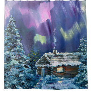 Cortina Para Box Encolhido na Borealis do Alasca