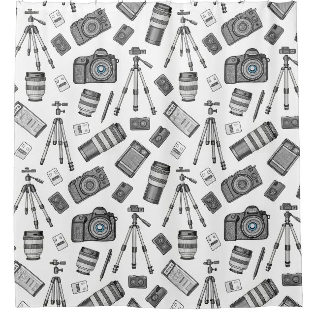 Cortina Para Box Equipamento Fotográfico Antigo Padrão (Frente)