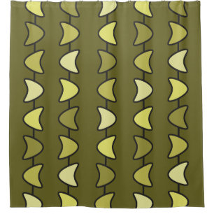 Cortina Para Box Era atômica Boomerangs Olive Green