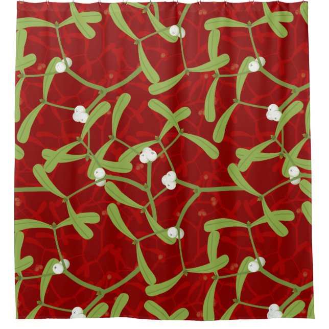 Cortina Para Box erro de natal vermelho (Frente)