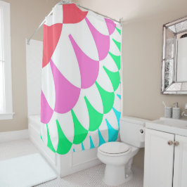 Cortina Para Box Escalas brancas do arco-íris