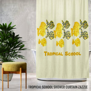 Cortina Para Box Escola Tropical