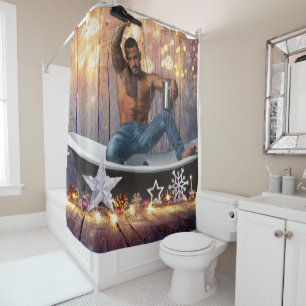 Cortina Para Box EscorregadioJoe estrelas douradas prateadas luzes