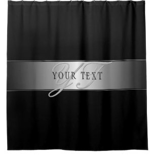 Cortina Para Box Escrevendo de Script Monograma Editável Elegante