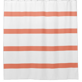 Cortina Para Box Escritório de Stripes Mínimas Vermelhas e Brancas