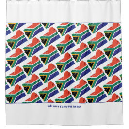 Cortina Para Box Escritura Cristã | BANDEIRA DA ÁFRICA DO SUL