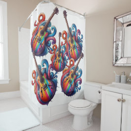 Cortina Para Box Espalhar a Arte da Parede de Madeira de Som