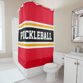 Cortina Para Box Esportes PICKLEBALL Vermelho Brilhante, Greve de C
