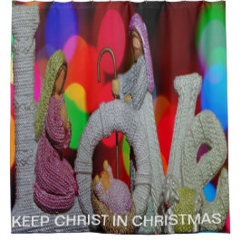 Cortina Para Box Essência do Natal Com Amor da Cena da Natividade