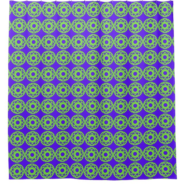 Cortina Para Box Estampas de Caleidoscópio  (Frente)