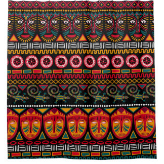 Cortina Para Box Estilo Africano: Apreciação Decorativa do Padrão.