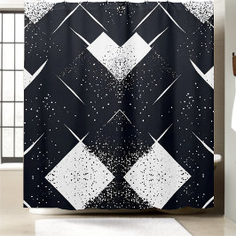 Cortina Para Box Estilo de Cortina de Chá Preto e Branco 3