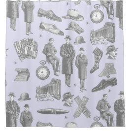 Cortina Para Box estilo masculino vitoriano, roupa masculina antiga