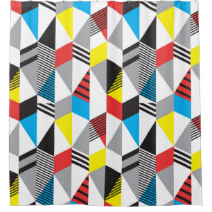 Cortina Para Box Estilo Retro Bauhaus: Abstrato sem costura