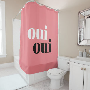 Cortina Para Box Estipografia simples Oui Oui Modern Coral Salmon R