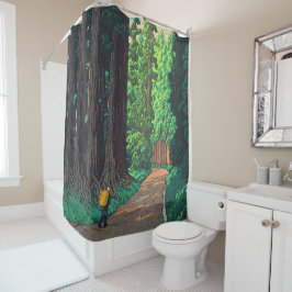 Cortina Para Box Estrada para Nikko por Kawase Hasui Art Japonês