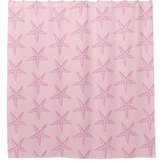 Cortina Para Box Estrela-do-mar Rosa (Frente)