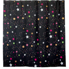 Cortina Para Box Estrelas de Natal Clássicas com Várias Colores a P