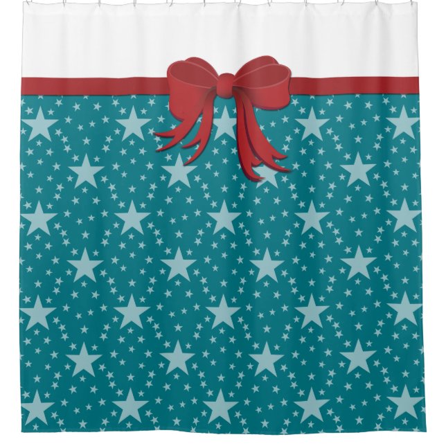 Cortina Para Box Estrelas padrão sem falhas branco transparente e f (Frente)