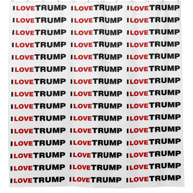 Cortina Para Box Eu Amo Trump (Frente)