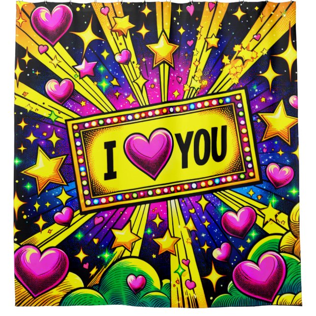 Cortina Para Box Eu Te Amo (Frente)