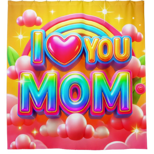 Cortina Para Box Eu Te Amo Mãe (Frente)