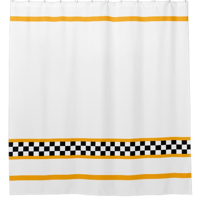 Cortina Para Box Exame Preto E Branco Acentuado (Frente)
