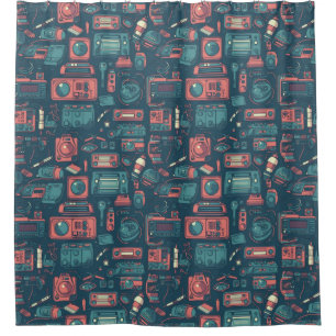 Cortina Para Box Explosão do passado: tecnologia da anos 80