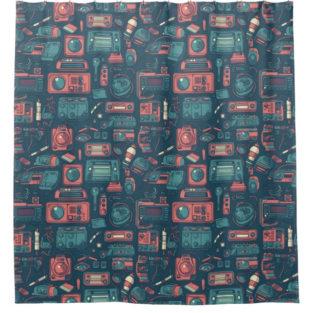 Cortina Para Box Explosão do passado: tecnologia da anos 80 (Frente)