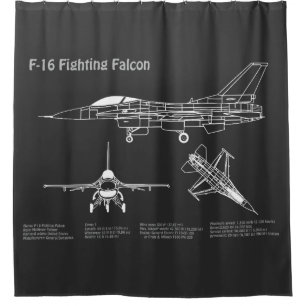 Cortina Para Box F-16 Falcão de Luta - Planos de Impressão Blueprin