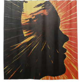 Cortina Para Box Face lateral humana | Design de Arte Metafísica