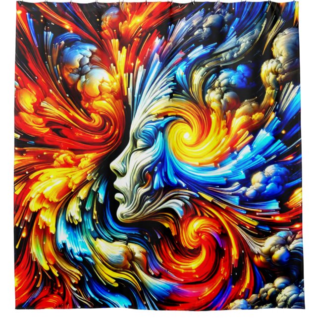 Cortina Para Box Face Trabalho de arte (Frente)