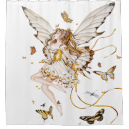 Cortina Para Box fada com borboletas