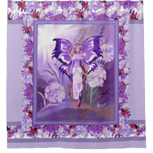 Cortina Para Box Fada do Sol Roxo