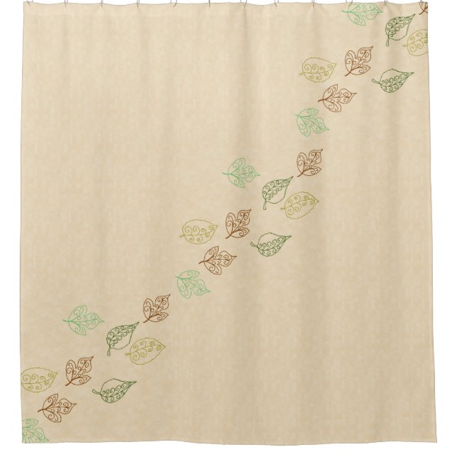 Cortina Para Box Fall Time Bathroom Set, Personalizar! (Frente)